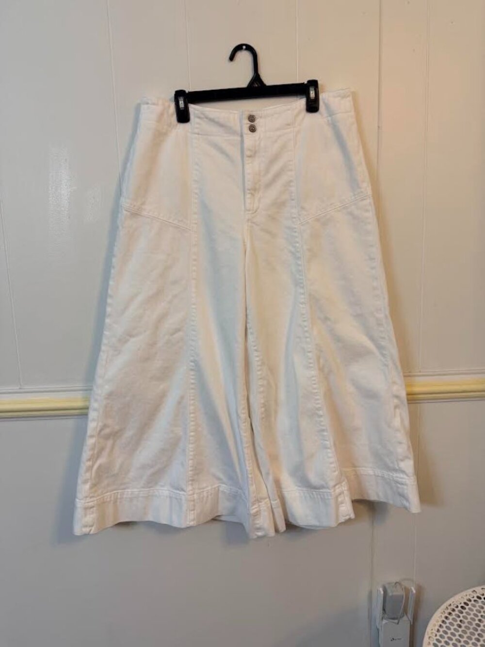 McKinley Regenerative Cotton Corset Wide-Leg Pants by Pilcro - Size 33 - Picture 5 of 11